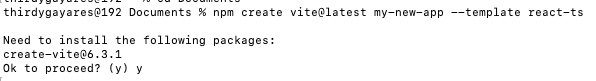 1. Create a Vite + React + TypeScript Project