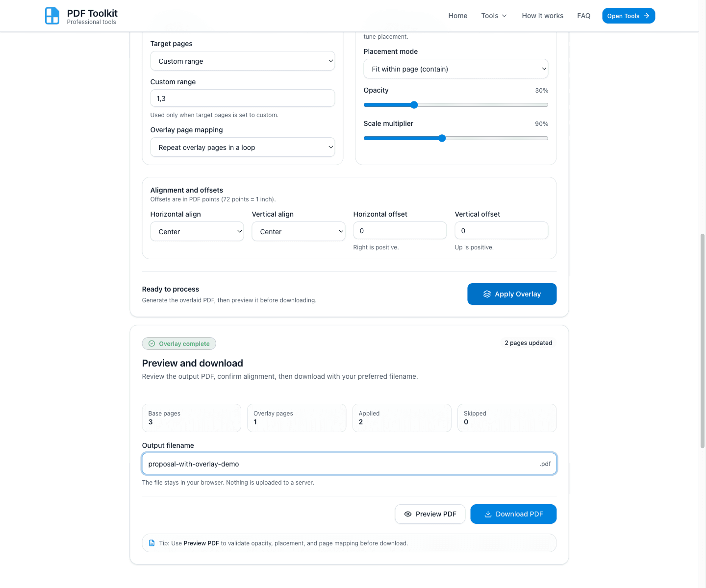 How to Overlay PDF Files Online (Step-by-Step Tutorial)