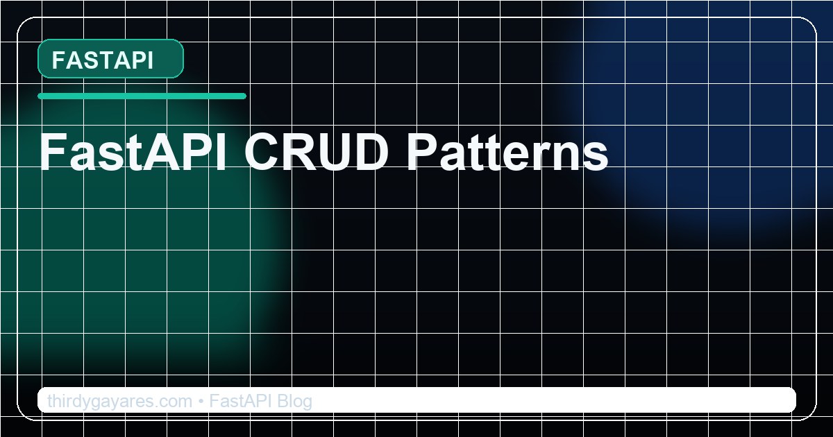FastAPI CRUD Patterns — Repository & Service Layer Architecture ...